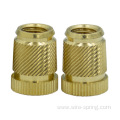 high quality customized knurled brass thread insert nut